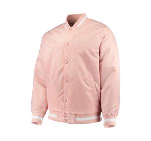 Venta al por mayor de chaquetas de satén personalizadas con botones Varsity Letterman, chaquetas de satén de béisbol, ropa de calle, chaqueta de invierno Varsity Letterman para hombre - Product Image 1