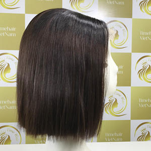 Bonestraight วิกผมสำหรับผู้หญิงที่มีหนังกำพร้าผมมนุษย์แท้สีเบอร์กันดีจากเวียดนาม - Product Image 6