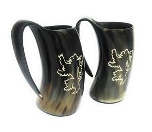 Buffalo Horn Mug Polished Modern Luxury Customizable Dishwasher Safe Business Gift Festival <b>Wedding</b> <b>Top</b> Trending 100% High - Product Image 1