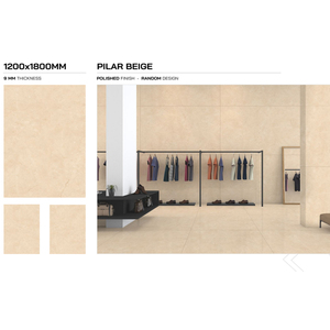 Losas grandes de alta calidad, 1200x1800mm, esmalte completo de porcelana cerámica esmaltada, azulejos para suelo de baño - Product Image 5