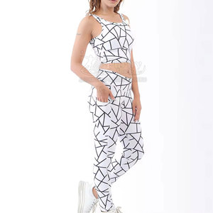 Conjunto de Yoga para mujer de etiqueta privada de alta calidad, conjunto de Yoga personalizado de algodón para mujer, hecho en Pakistán - Product Image 2