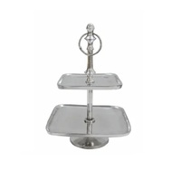 Ensemble de trois supports à gâteau en laiton, forme personnalisée, ornés de perles de cristal, écologiques, modernes, COLLECTION IQBAL pour couvercle, pièce naturelle