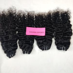 Unprocessed Indian Double Weft <b>Braiding</b> <b>Hair</b> Extensions Cuticle Aligned None Deep Wave Machine Processing Human <b>Hair</b> for Braids - Product Image 2