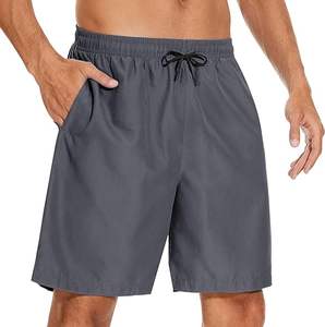 Pantalones cortos deportivos de verano de calle personalizada para hombre, Material de poliéster cómodo, decoración sólida 3D, servicio de cierre con cordón - Product Image 2