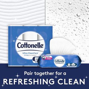 Cottonelle Ultra ComfortCare Soft <b>Toilet</b> Paper, 24 Family Mega Rolls, Bath <b>Tissue</b> - Product Image 5