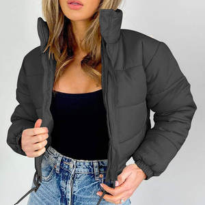 New Ladies Winter Puffer <b>Jacket</b> with Warm Satin Hood Slim Cotton-Padded Coat <b>for</b> <b>Women</b> Printed Winter Coat - Product Image 6