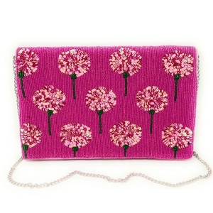 Customized Logo Seed <b>Beads</b> Embroidery Clutch For Evening Events Fancy Beaded Embroidery Clutch Bag With Custom Colors And Sizes - Product Image 2