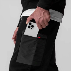 Pantalon de jogging cargo pour hommes avec poches zippées-Pantalon pratique et élégant pour le travail, les voyages et les activités quotidiennes - Product Image 2