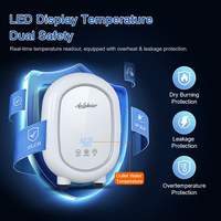 Chauffe-eau instantané électrique sans réservoir 220V 5500W pour cuisine et maison, utilisation sous comptoir, petit modèle, pour douche (Geyser)