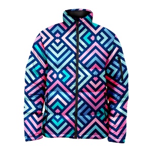 Chaqueta Acolchada con Estampado por Sublimación de Nuevo Diseño OEM ODM para Hombre, Tela 100% Poliéster, Color Azul Marino Sólido, Chaquetas Acolchadas para Hombre - Product Image 4