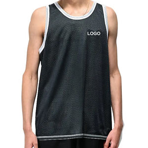 Camiseta sin mangas reversible, chaleco deportivo sin mangas, camisa de malla atlética, camiseta sin mangas informal para gimnasio para hombre, Camiseta deportiva, camiseta - Product Image 1