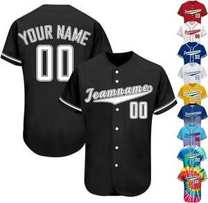 Camiseta de Softbol de Alto Rendimiento Sublimada, Estilo de Dos Botones, Mangas Cortas, Tela Ligera, Nombre del Equipo y Logotipo Personalizados - Product Image 4