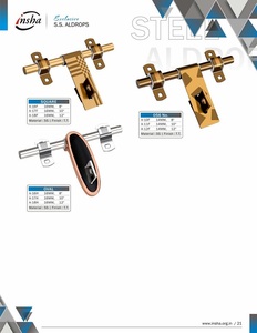 INSHA SS ALDROPS Silver Finish Modern Ambidextrous <b>Door</b> Hardware <b>for</b> Commercial & Residential Use - Product Image 5