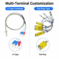 Termopar Blindado de Precisión Tipo K, Sensor de Alta Temperatura SUS316 de 0~800, OEM/ODM, Clasificación IP56 para Uso en Hornos Industriales