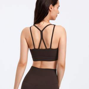 2025 dames Logo personnalisé respirant athlétique entraînement Fitness soutien-gorge Style Simple en gros soutien-gorge de sport - Product Image 3