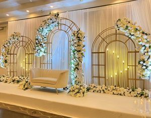 Comprar Soporte de Fondo de Escenario de Boda Decoración Soporte de Metal de Boda Moderno para Decoración al por mayor Soportes de Arco de Metal de Escenario de Boda - Product Image 5
