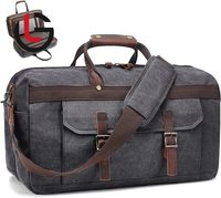 Bolsa de Viaje de Lona Encerada, Cómoda de Llevar, con Cierre, Ligera, Impermeable, Plegable, de Gran Capacidad, Unisex, Original