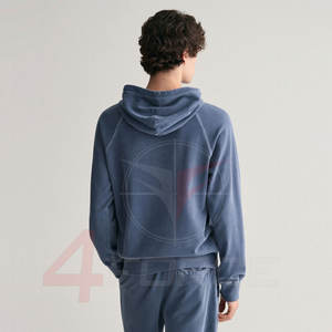 Sudadera con Capucha Desteñida por el Sol para Hombre, 400GSM, 100% Algodón, Sudadera Informal Moderna, Proveedor de Fábrica de Ropa con Etiqueta Privada Personalizada OEM - Product Image 2