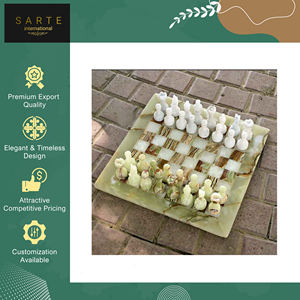 Juego de Ajedrez de Mármol de Primera Calidad, Decorativo para Interiores, de Lujo, con Logotipo Personalizado, Hecho a Mano, Económico - Product Image 3