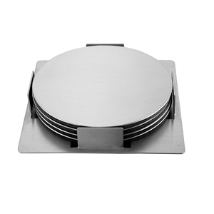 Posavasos Redondos de Metal para Decoración de Mesa en Hoteles y Restaurantes, con Diseño Elegante - Product Image 1