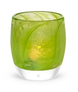 Vela de cristal votiva de color verde y dorado diseño navideño para fines decorativos para todas las ocasiones Ambiance Autumn Candlabra - Product Image 3