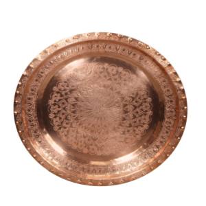 Plateau de service gravé en cuivre à bas prix plateau de service en métal cuivre alimentaire de qualité supérieure en gros - Product Image 2