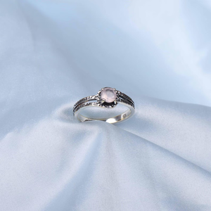 Handmade 925 Sterling Silver <b>Crystal</b> <b>Ring</b> Factory Wholesale Natural Stone Rose Quartz <b>Ring</b> for Party Women and Men - Product Image 3