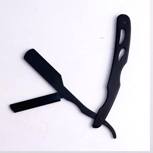 Couteau à lame en acier inoxydable rasoirs droits coupe barbe unique couteau pliant rasage rasoir fabriqué - Product Image 3