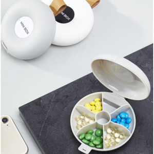 กล่องใส่ยาประจำสัปดาห์ 6 ช่อง กล่องยาพกพา พลาสติก PP ABS - Product Image 1