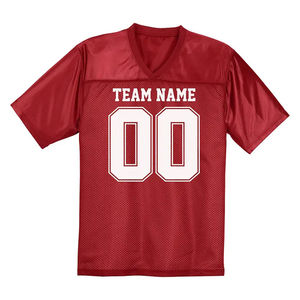 Camiseta de Fútbol Americano Personalizada al por Mayor, Transpirable, de Manga Corta, con Diseño Impreso, Colores y Tallas Personalizables, Unisex para Adultos, 100% - Product Image 1