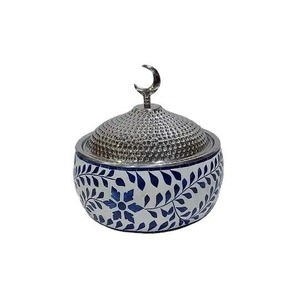 Marmite ronde avec couvercles chauffe-aliments pour garder les aliments au chaud ensemble pour la cuisine alimentaire en bois en acier inoxydable - Product Image 4