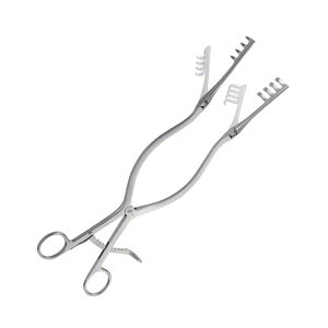 Sharp Beckman Adson Manual Self Retractor 4X4 Puntas 31,5 cm Juego de instrumentos retractores de acero inoxidable - Product Image 3