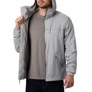 Lightweight Coated Stand Outdoor <b>Jacket</b> Custom Tag Label Trekking Outfit Low MOQ Packable Training Gym Windbreaker Bulk Workout - Product Image 2