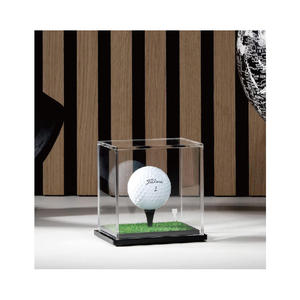 <span class=keywords><strong>Vitrine</strong></span> de balle de golf personnalisable. Options de base en bois massif ou gazon de qualité supérieure - Product Image 4