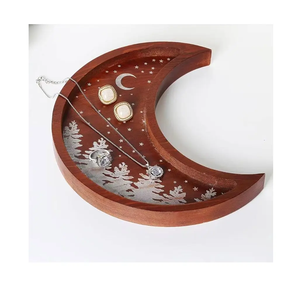 Dulces de madera Dátiles Bandeja para servir Color hecho a mano Ramadán Bandeja para accesorios Productos de calidad exclusivos - Product Image 6