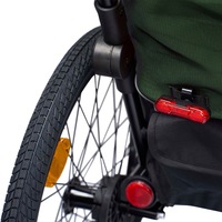 Remorques de vélo en aluminium pour enfants KS-200 avec suspension indépendante, pneus de 20 pouces, attelage à dégagement rapide et charge utile maximale de 35 kg
