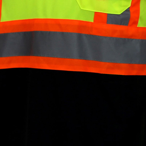 เสื้อโปโลแขนสั้นเอวสูงสำหรับผู้ชายเสื้อยืดลายทางสะท้อนแสงสำหรับผู้ชายเสื้อสะท้อนแสง - Product Image 6