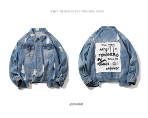 แจ็กเก็ตยีนส์สำหรับผู้ชายแจ็กเก็ตยีนส์วินเทจซักได้ออกแบบมาสำหรับปากีสถาน - Product Image 6