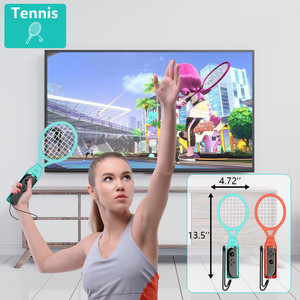 Pack d'accessoires sportifs classiques 18-en-1 pour Nintendo Switch 2 : Clubs de golf et raquettes de tennis compatibles pour le jeu - Product Image 2