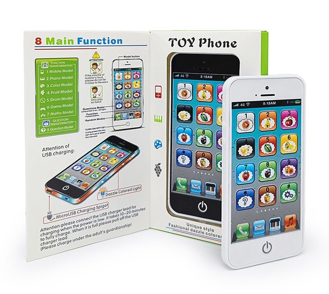 Best-selling Children's English Toys Mobile Phone  Early Education Toy  Simulation Telephone English Learning Machine Toy