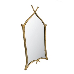 Meilleure vente miroir mural luxe fantaisie en métal doré de créateur pour la maison miroir mural décoratif miroir mural design unique - Product Image 5
