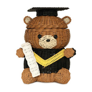 Accesorios para productos de bebé, cestas de mimbre sostenibles, cestas con forma de animales, contenedores de almacenamiento para niños - Product Image 1