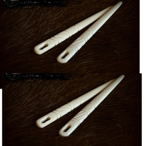 Nalbinding Bone Knitting Chibi Yarn Needles-Herramienta de encuadernación, ojos grandes, fabricación de alfombras, agujas multiusos de Faizacraft - Product Image 1