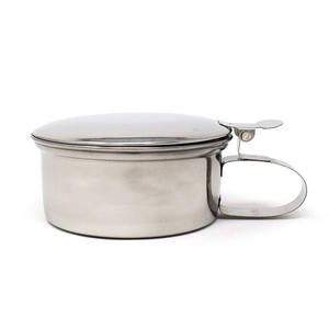 Gobelet à crachats en acier inoxydable avec couvercle Gallipot & Gobelets à crachats Instruments chirurgicaux Manuels Réutilisables par Debonairii - Product Image 1