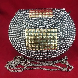 SCI Royal สีขาวคุณภาพสูงเรซิ่น Rhinestone หัตถกรรมผู้หญิง/สาวคลัทช์กระเป๋าชาติพันธุ์โมเสคกระเป๋าสตางค์คลัทช์เรซิ่นกระเป๋าคลัทช์ - Product Image 5