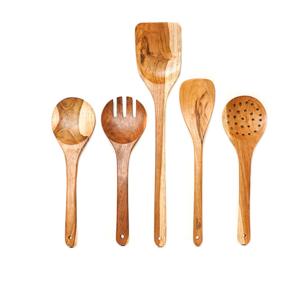 <b>Wooden</b> Spoons <b>Forks</b> Set Mango Wood Salad Servers Set of 2 <b>WOODEN</b> SALAD SERVER SET OF 2 HAND MADE UNIQUE KETCHENWAR - Product Image 5