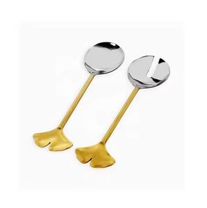 Ensemble de couverts de luxe pour servir la salade, nouveau design, couverts en métal, cuillère et fourchette - Product Image 5