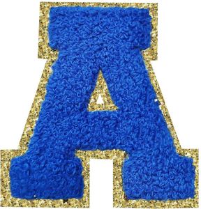 Patchs de broderie thermocollants en chenille recouverts de bords dorés personnalisés de haute qualité - Product Image 6