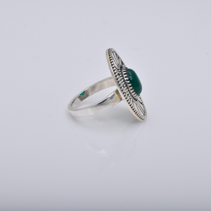 Anillos de ónix verde de Plata de Ley 925 para mujer, joyería de piedras preciosas a granel, anillos de plata 925, joyería fina de boda, anillos de cabina de plata 925 - Product Image 3
