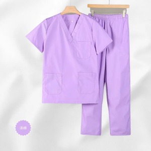 Bata de laboratorio sedosa para hospital de verano, bata de farmacia, abrigo de consulta antiestático, cintura con lengüeta, doble función para hombres y mujeres - Product Image 3